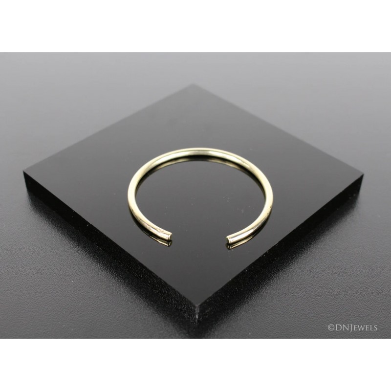 Bracelet jonc en laiton 3 mm 16 cm